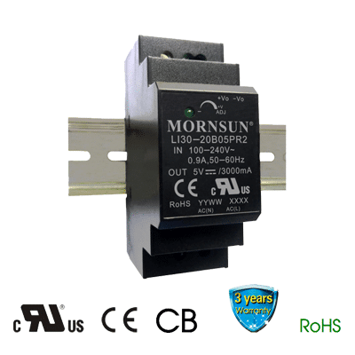 LI30 Series | AC-DC Rail Power Supplies | Mornsun Power | UK Distributor