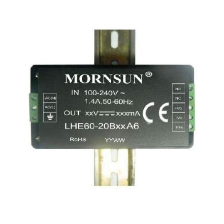 LHE60 Series | Mornsun | 60 Watts | AC-DC Converters | UK Distributor