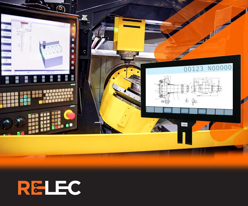 18.5″ HDMI Input IPS in a CNC machine