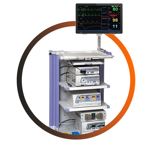 Whole medical cart panel pc solution