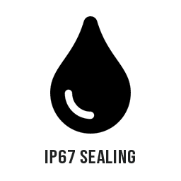 Rugged Tablet IP67 sealing icon showing a water drop signifying IP67 approved