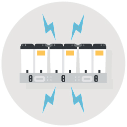 EN50155 Standard for battery charging icon