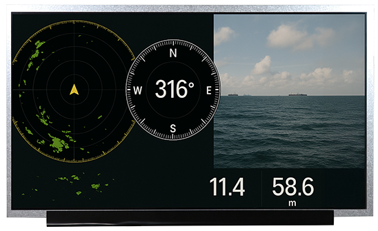 custom display for marine 17.3” FHD TFT LCD Display