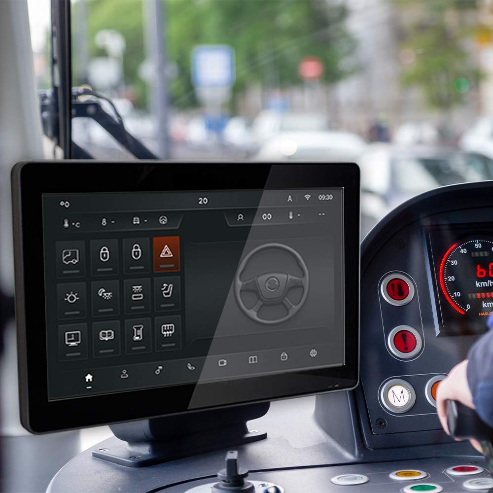 Fanless Panel PC on buses